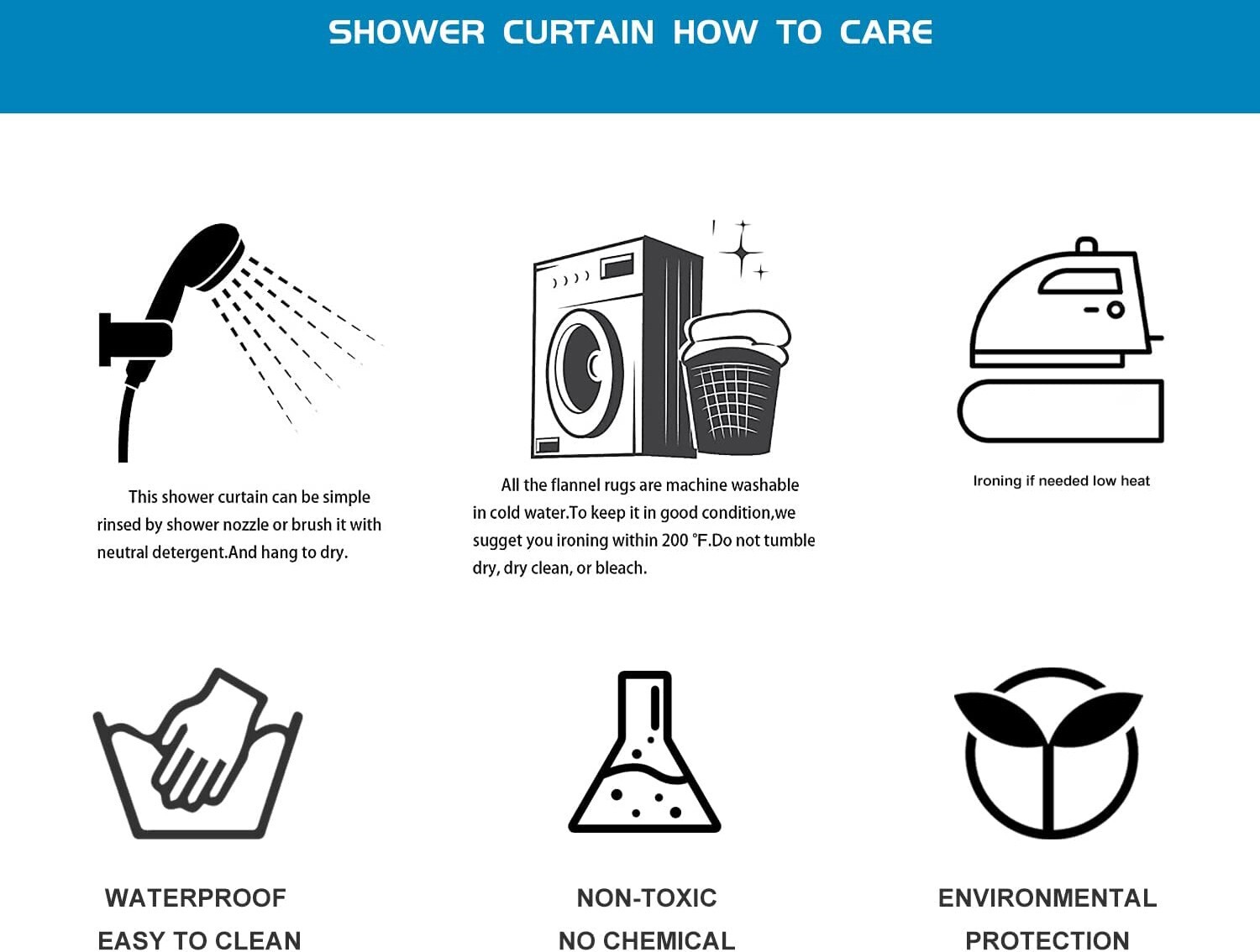 Mickey Mouse Bathroom 4 Pieces Set Shower Curtain Lid Cover and Bath Mat Rugs