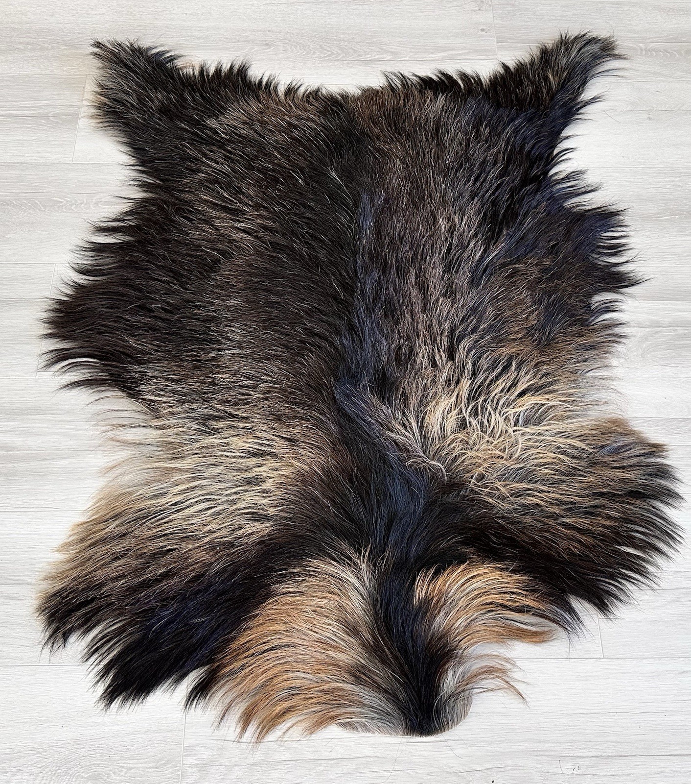 %100 Natural Goatskin Rug,goatskin Pelt,goatskin Carpet,Color,black.brown,camel
