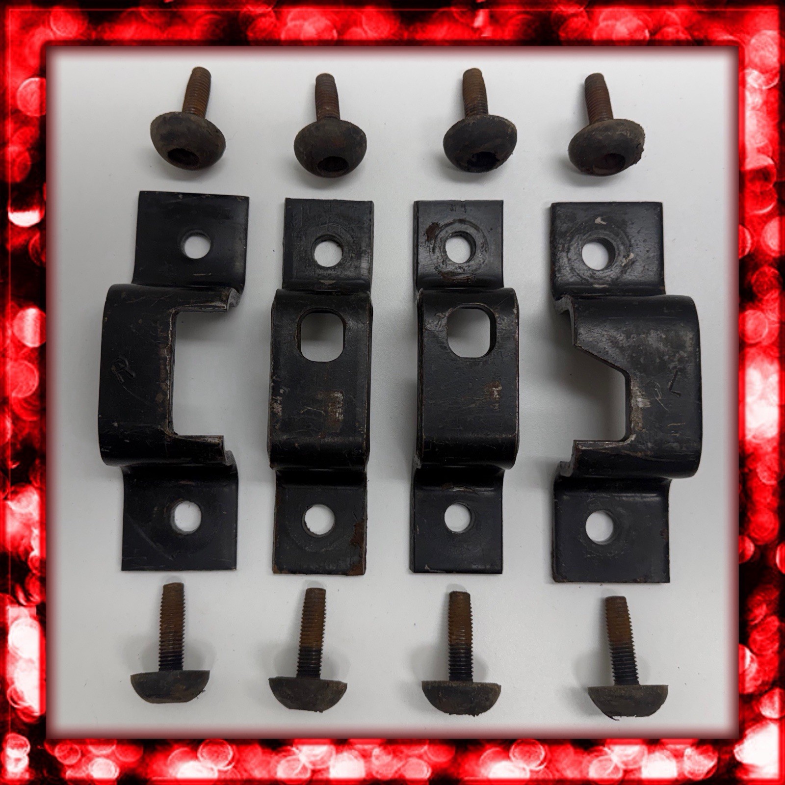 92 - 07 FORD VAN ECONOLINE E SERIES CLUB WAGON BENCH SEAT MOUNTING BRACKETS B40