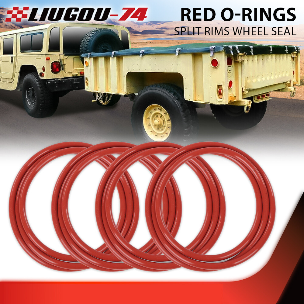4PC O-Rings Fit For Military Humvee Split Rims Wheel Seal & M1101 M1102 Trailers