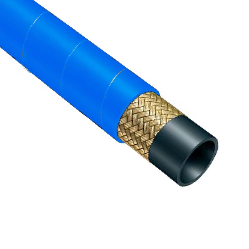 Raptor Blast 1/4" x 100' 3000PSI Blue Non-Marking Carpet Cleaning Solution Hose