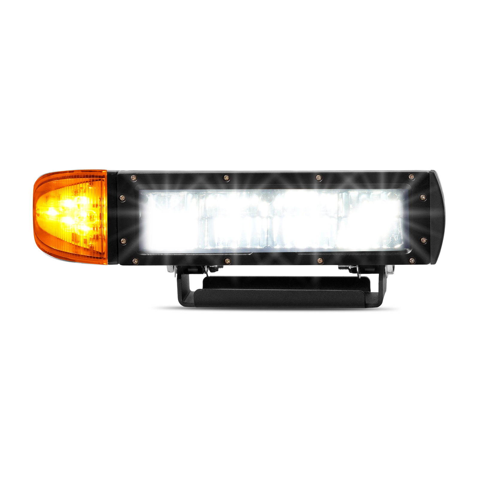 2PCS Universal Headlight Heated LED Plow Lights Replaces #1312100