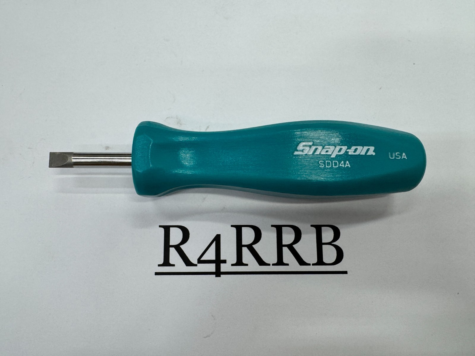 Snap-on Tools USA RARE TEAL 2pc Hard Standard Handle Stubby Screwdriver Set