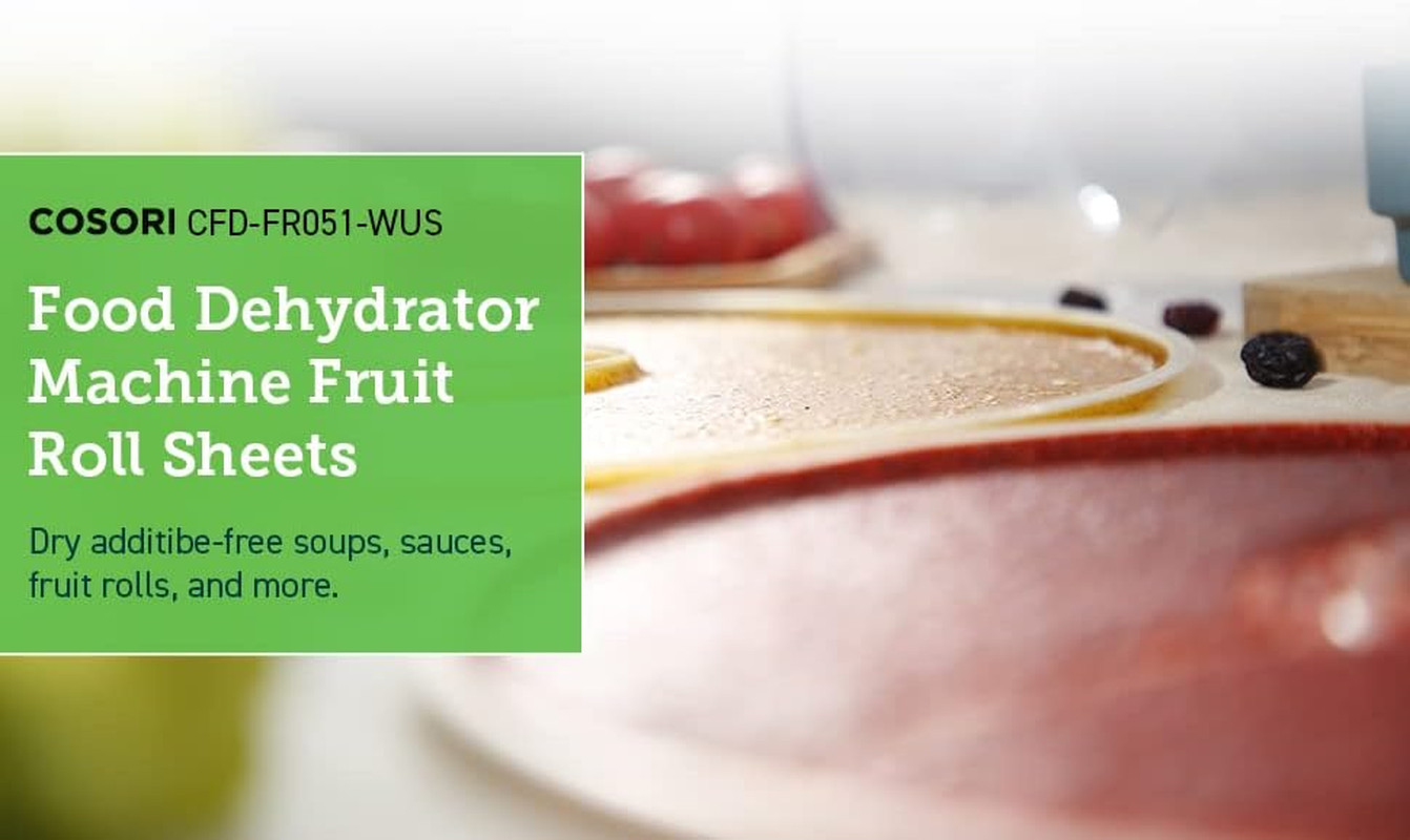 Food Dehydrator Accessories, Fruit Leather Roll Sheets for 5 Tray CFD-N051-W Onl