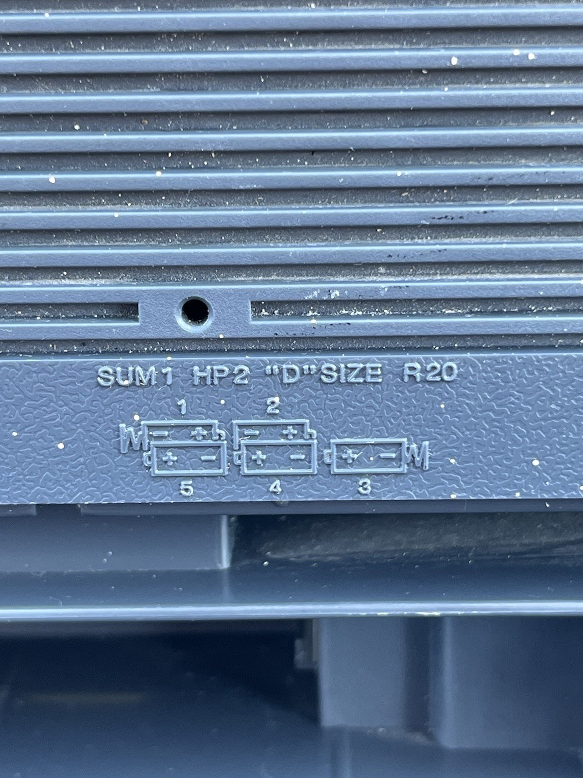 VINTAGE 1980’s Sanyo M-W1 AM/ FM Dual Band Stereo Cassette Radio Boombox Works