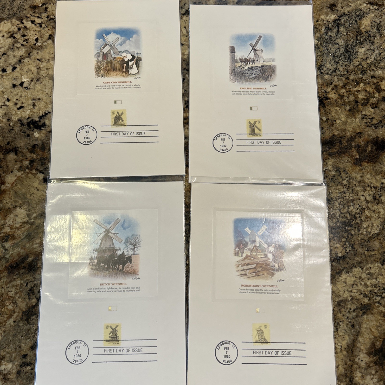 Lot of 75 FLEETWOOD PROOF CARD w 1st Day of Issue, late 70’s and 1980’s great