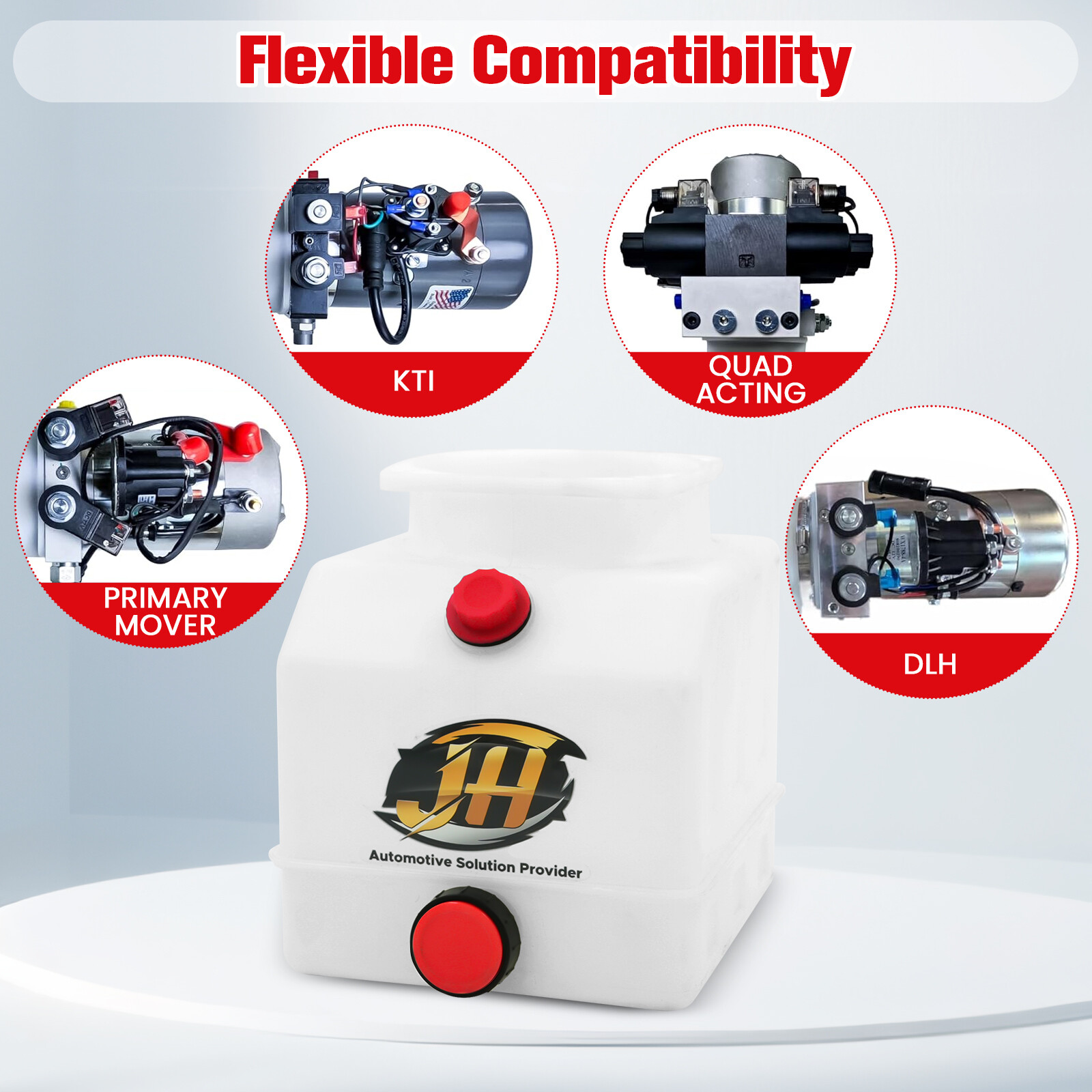 4/5/6/8/13 Quart PolyHydraulic Power Unit Replacement Reservoirs