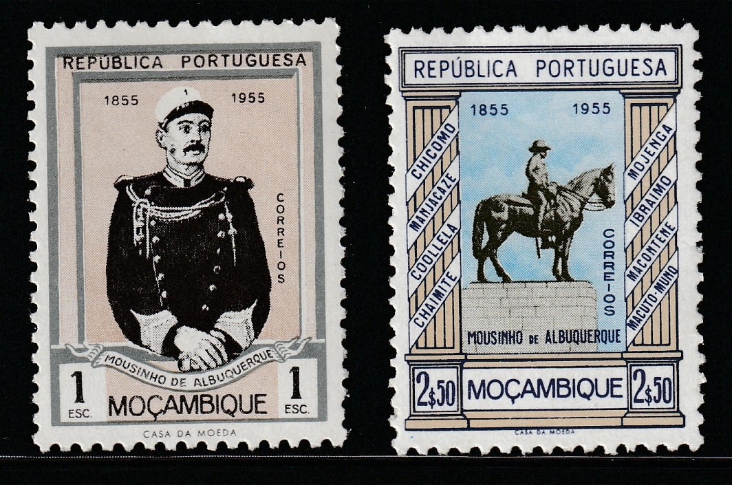 Mozambique    1955    Sc # 398-99   Statesman   MNH   OG