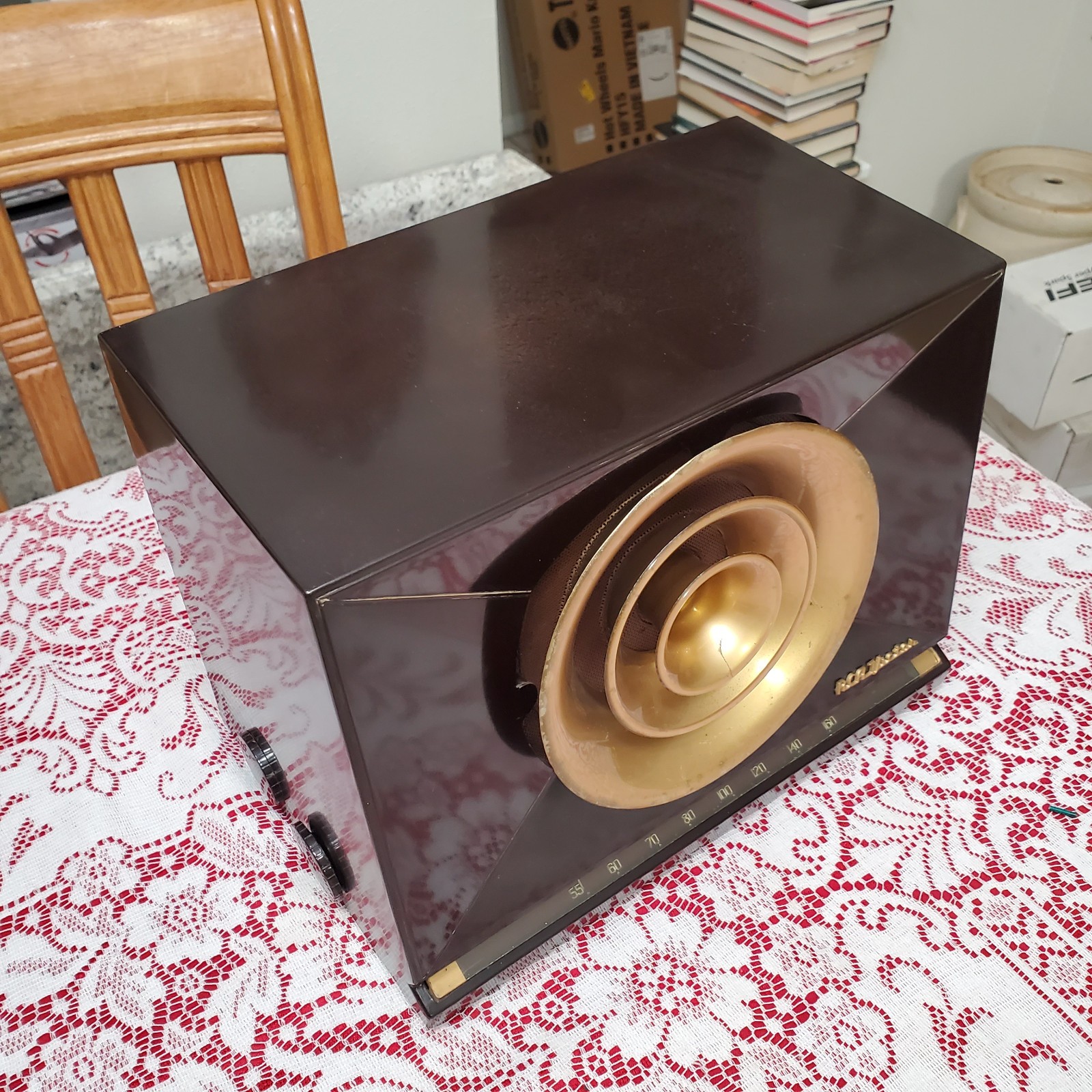 Nice VTG 1949 RCA Victor Radio 9-X-571 Bullseye Bullhorn Golden Throat - NICE ♫