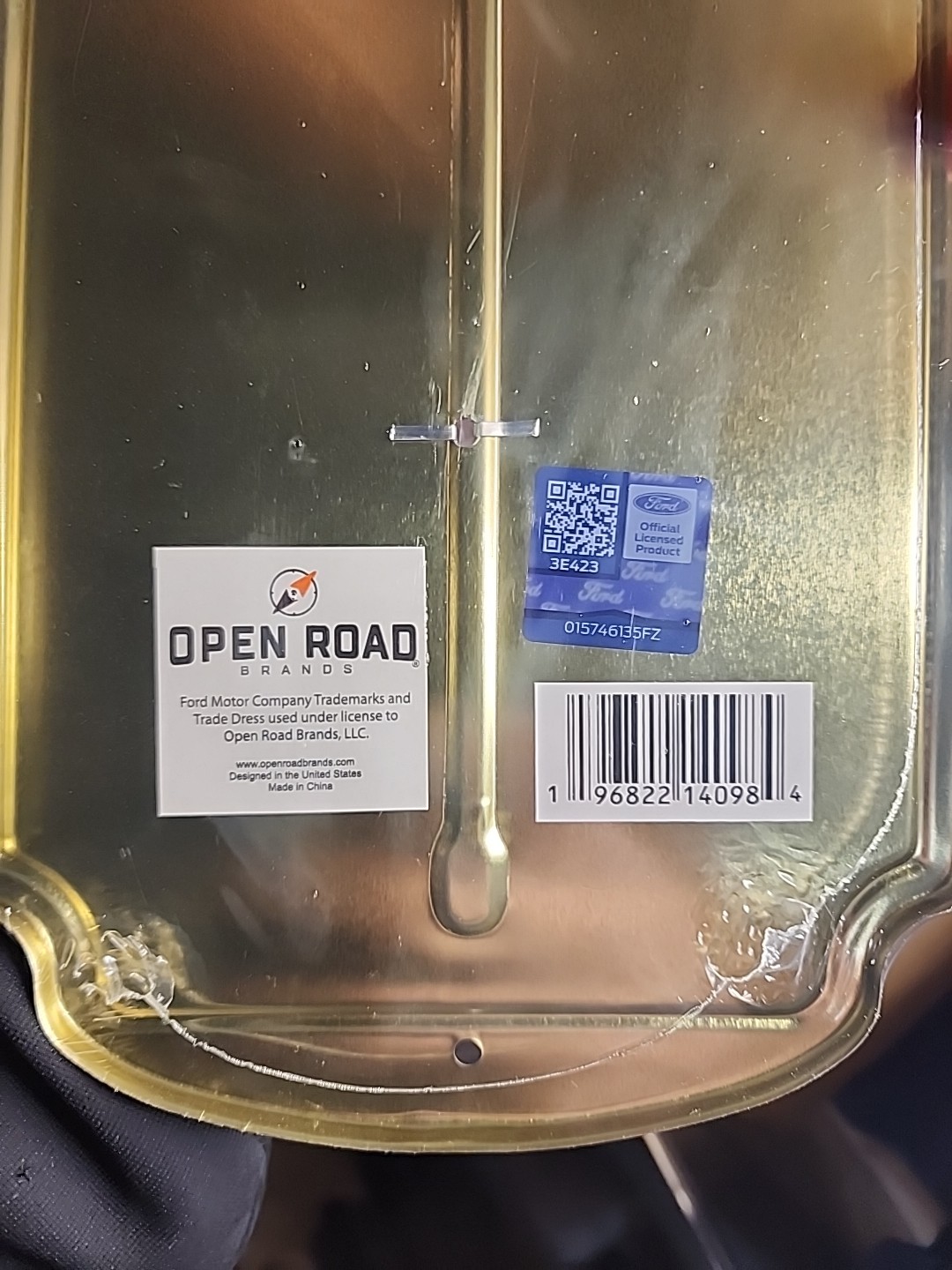 Ford Genuine Parts Steel Wall Thermometer Licensed Man Cave Garage 18 "x 6"