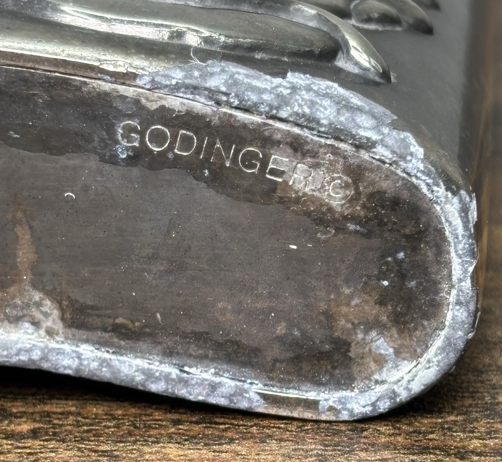 Godinger Silverplated Bacchus Vintage Metal Flask*SOLD AS IS*