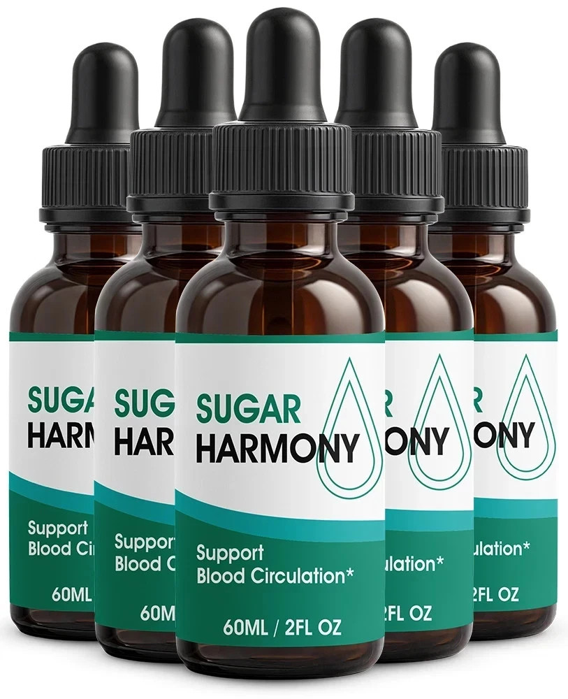 (5 Pack) Sugar Harmony Drops, SugarHarmony Maximum Strength Blood Support US