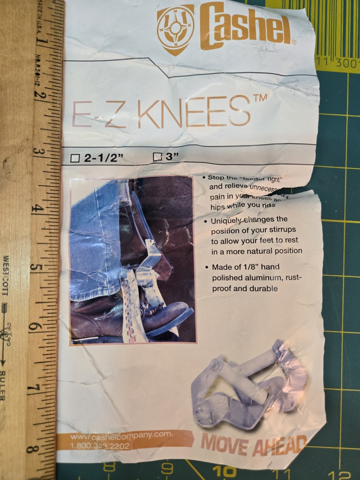 Cashel EZ-Knees Western Stirrup Turners, Correctors, 3 inch, Aluminum Pair