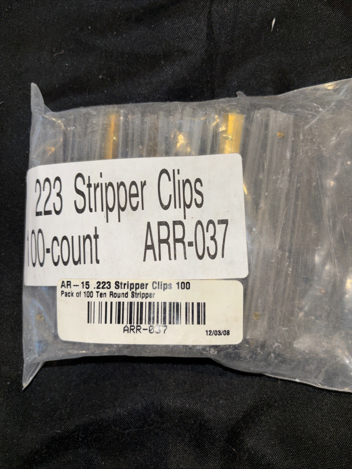 100 Original U.S. Surplus Stripper Clips 223/556 Rifle with 1 spoon