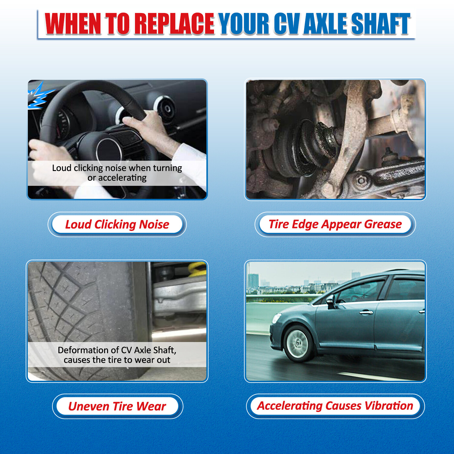 CV Axle Shaft Front Left & Right Set for Nissan Sentra Auto CVT Trans 2020-2023