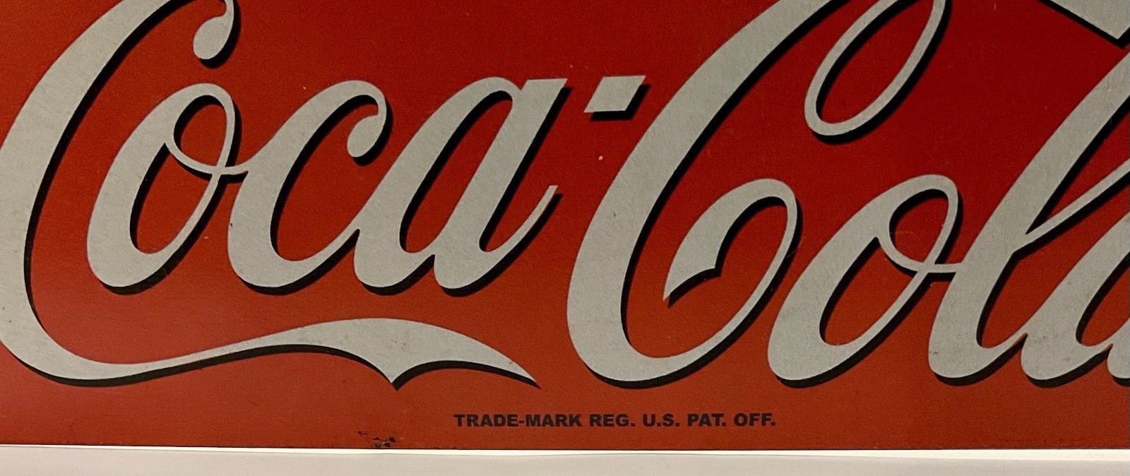 Coca-Cola It's the real thing DRINK Coca-Cola Tin Sign GOOD CONDITION 16X12 1/2"