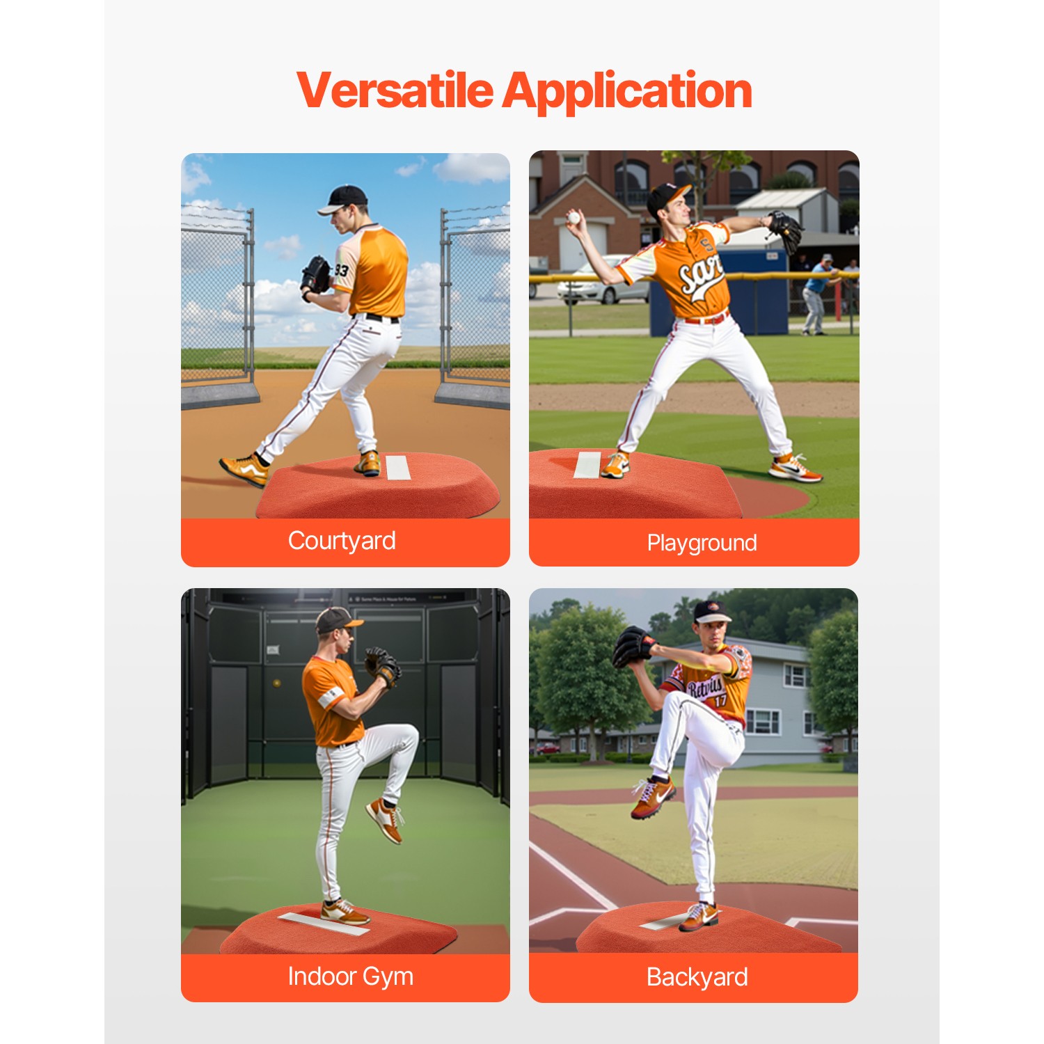 42 in Pitching Mound Portable Pitcher Mound Baseball Softball Outdoor Training