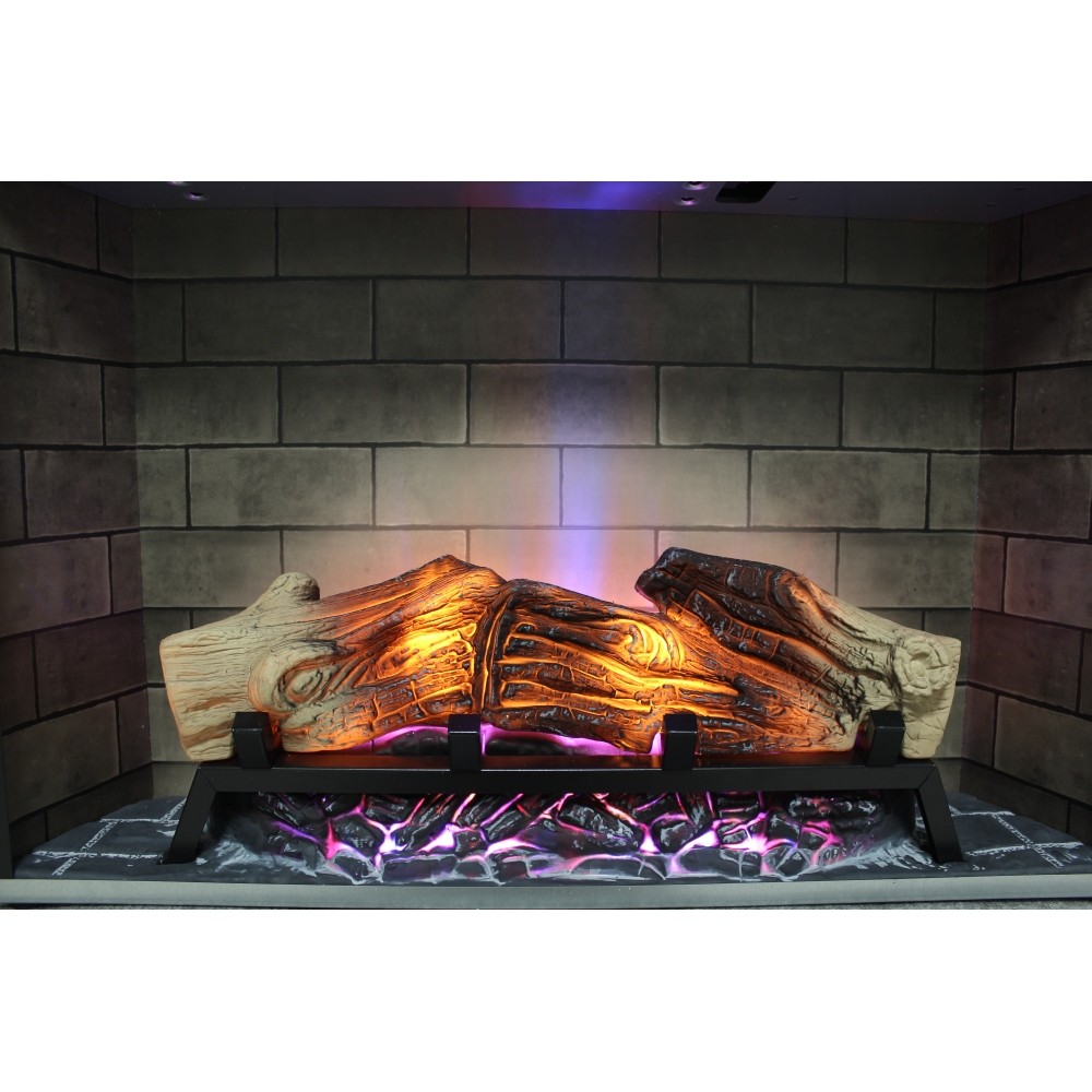 28'' Electric Fireplace Insert, Multicolored Flames, Extremely High Security
