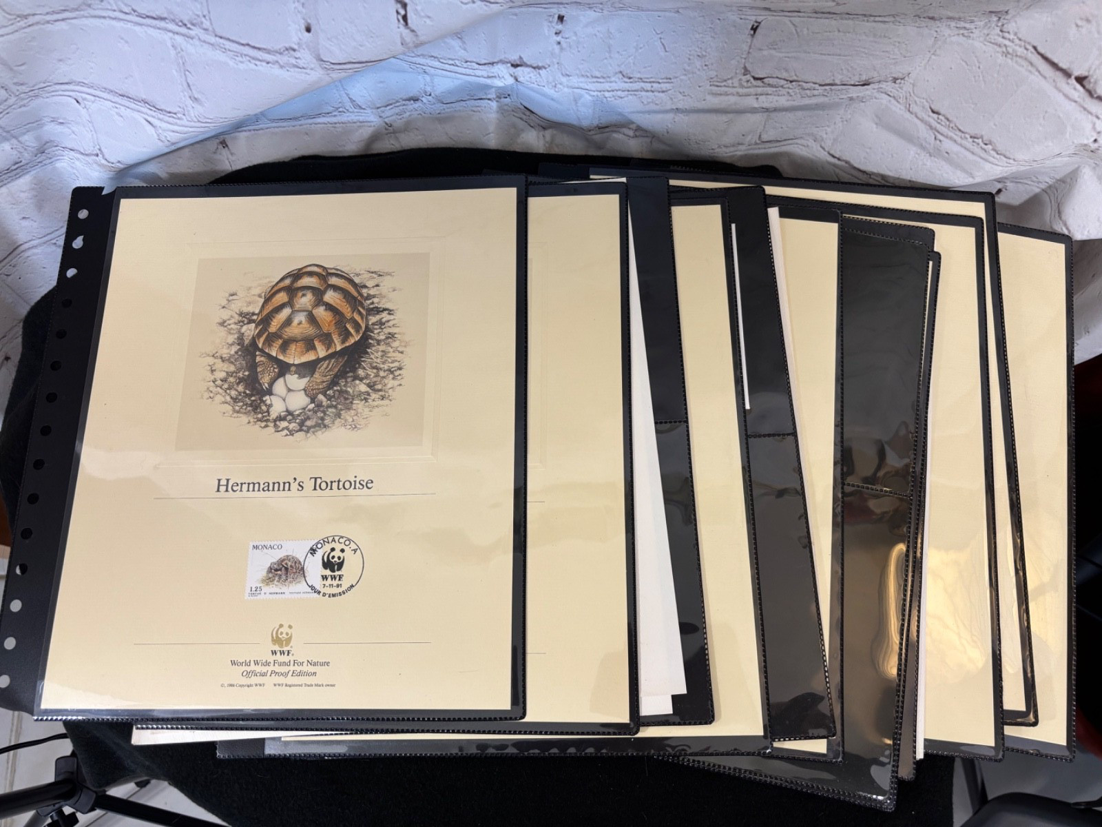 WWF various Official Proof Edition sheets lot