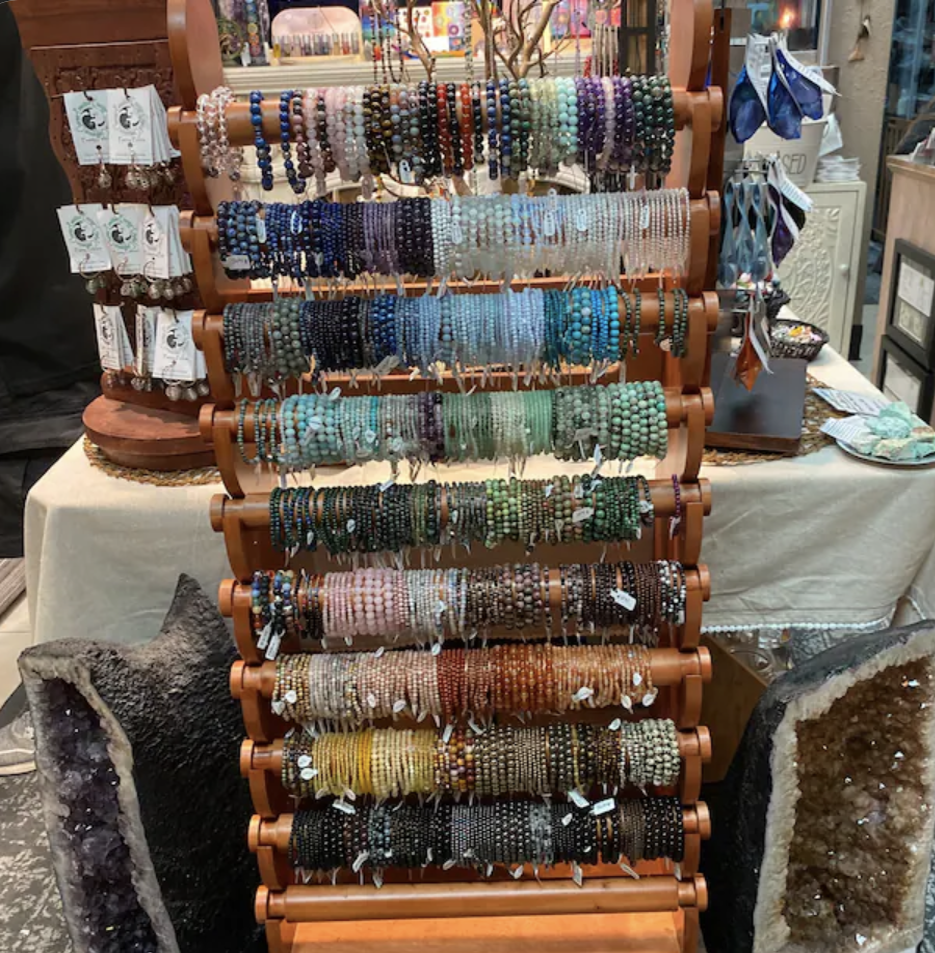 Giant 10 Tier Light Wood Bracelet & Bangles Display Stand Holder +Free Shipping