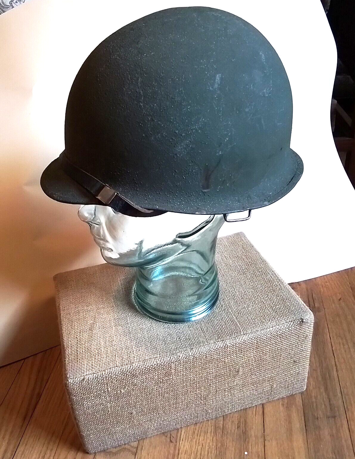GI Steel HELMET Clone w/ All Leather LINER