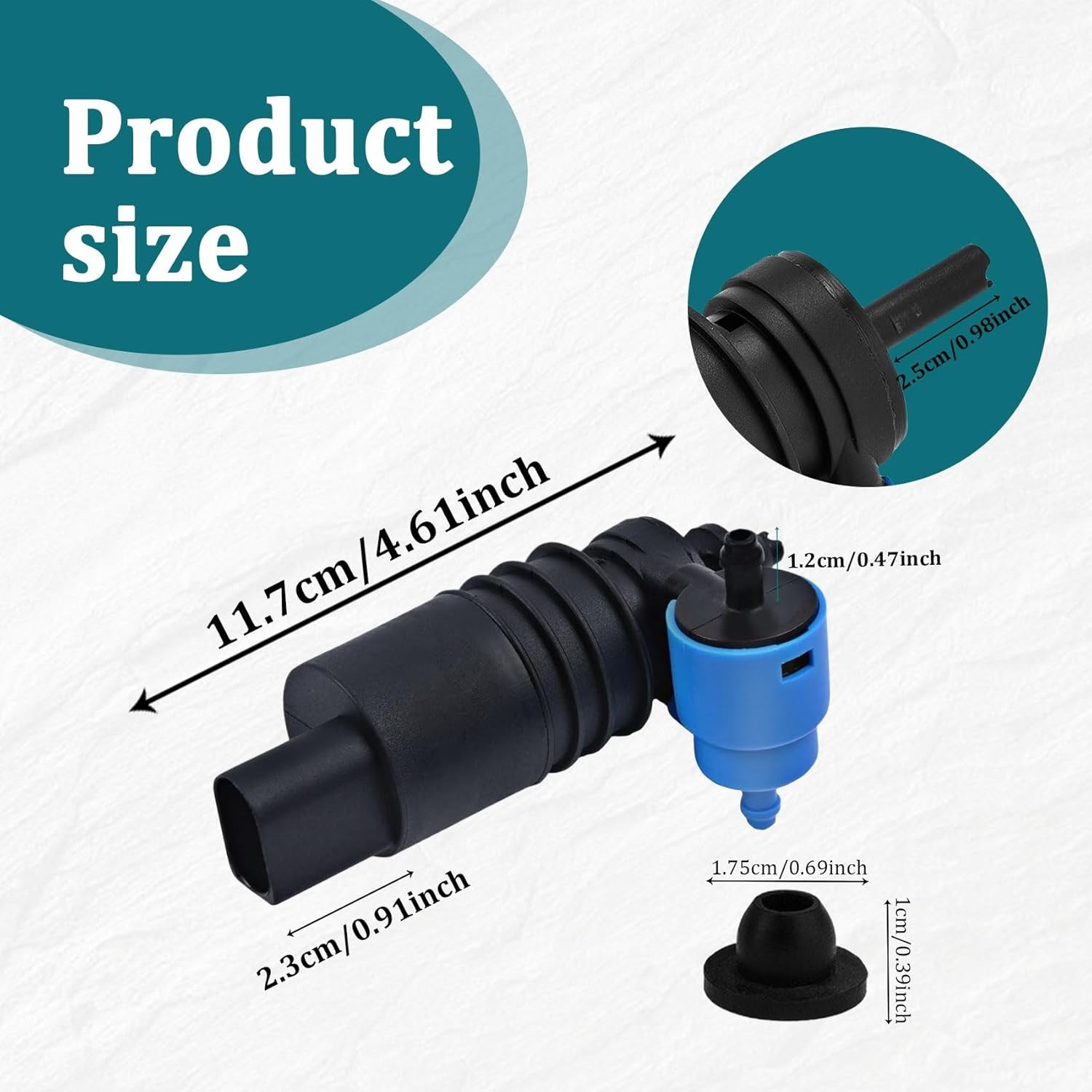 Windshield Washer Fluid Pump Replacement, with...