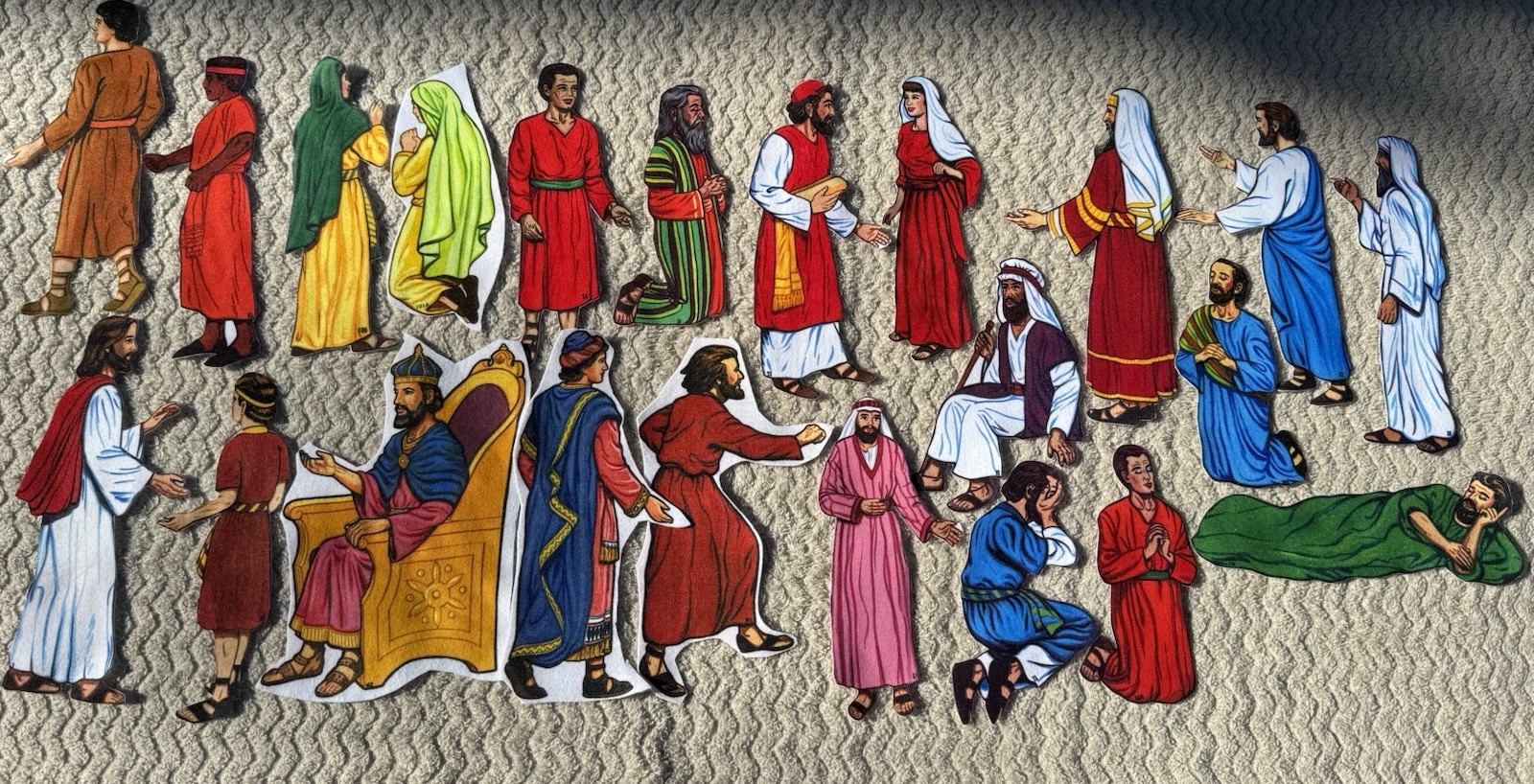 Betty Lukens Through the Bible in Felt 650+ Pieces Jesus Animals VTG