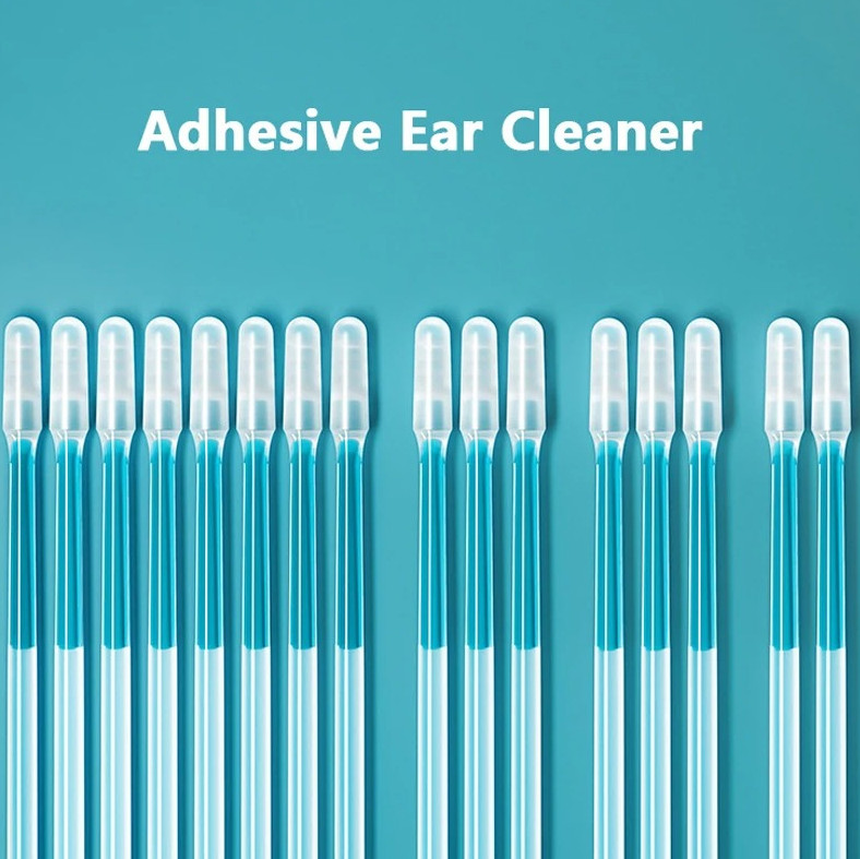 24pcs Disposable Silicone Ear Wax Remover Sticky S/L Ear Pick Cleaner Tool