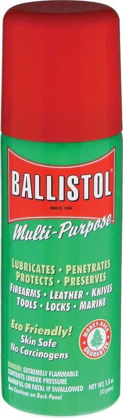 Ballistol Cleaner/Lubricant Eco-Friendly Skin Safe Protects And Preserves