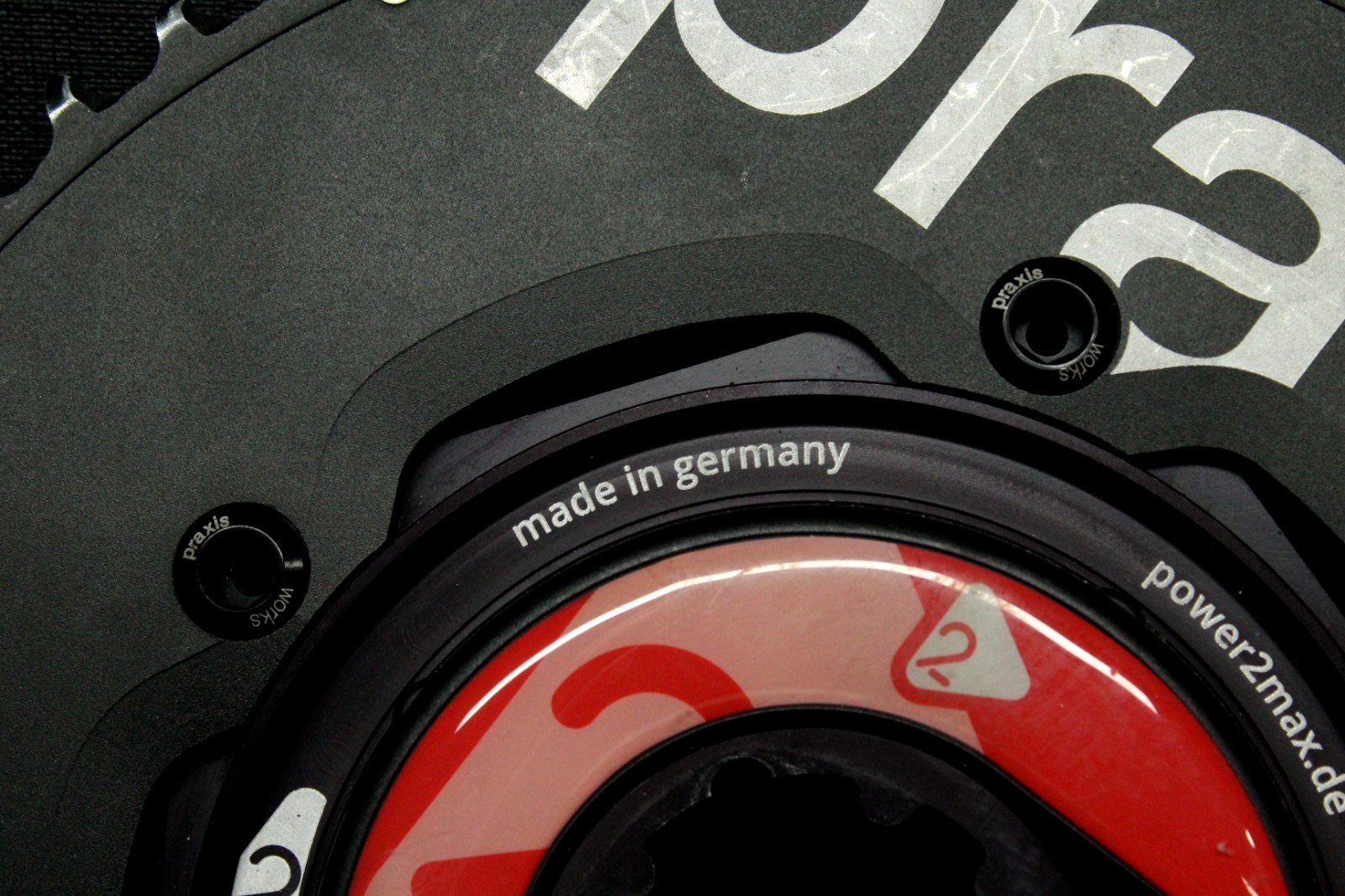 Power2max Type Road Bike Power Meter, 130 BCD w/ Praxis Works 54/42T Chainrings.