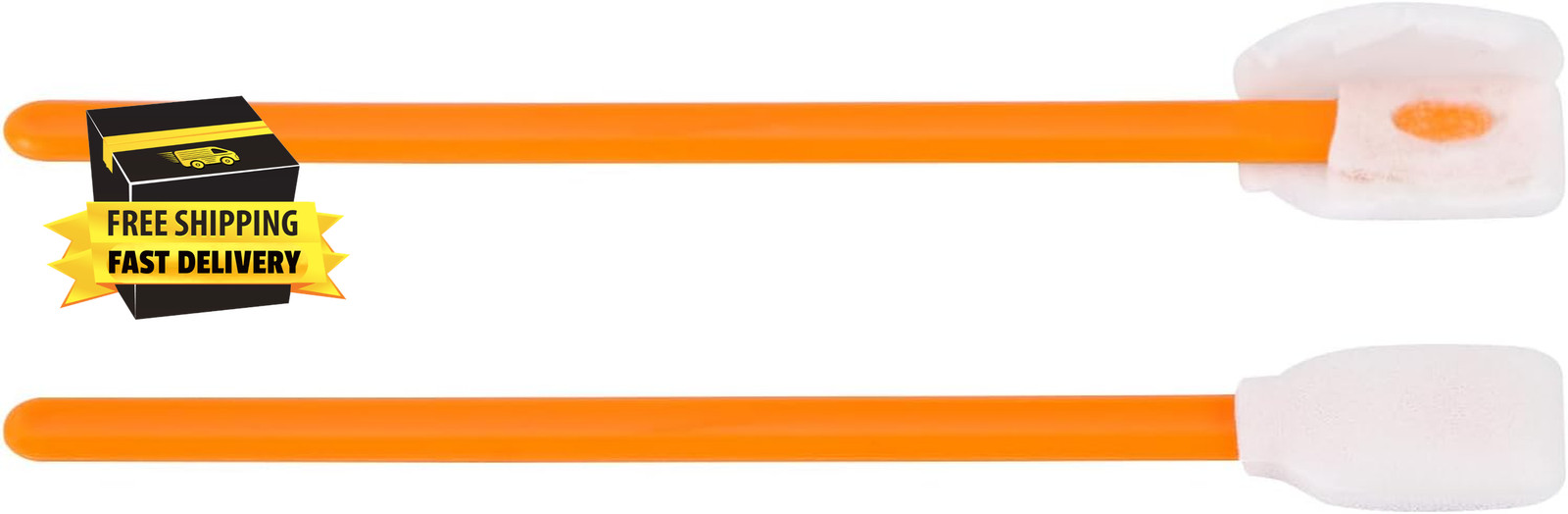 Foam Cleaning Swabs, 5.11" Square Rectangle Cleaning Swab Foam Tips Sponge Stick