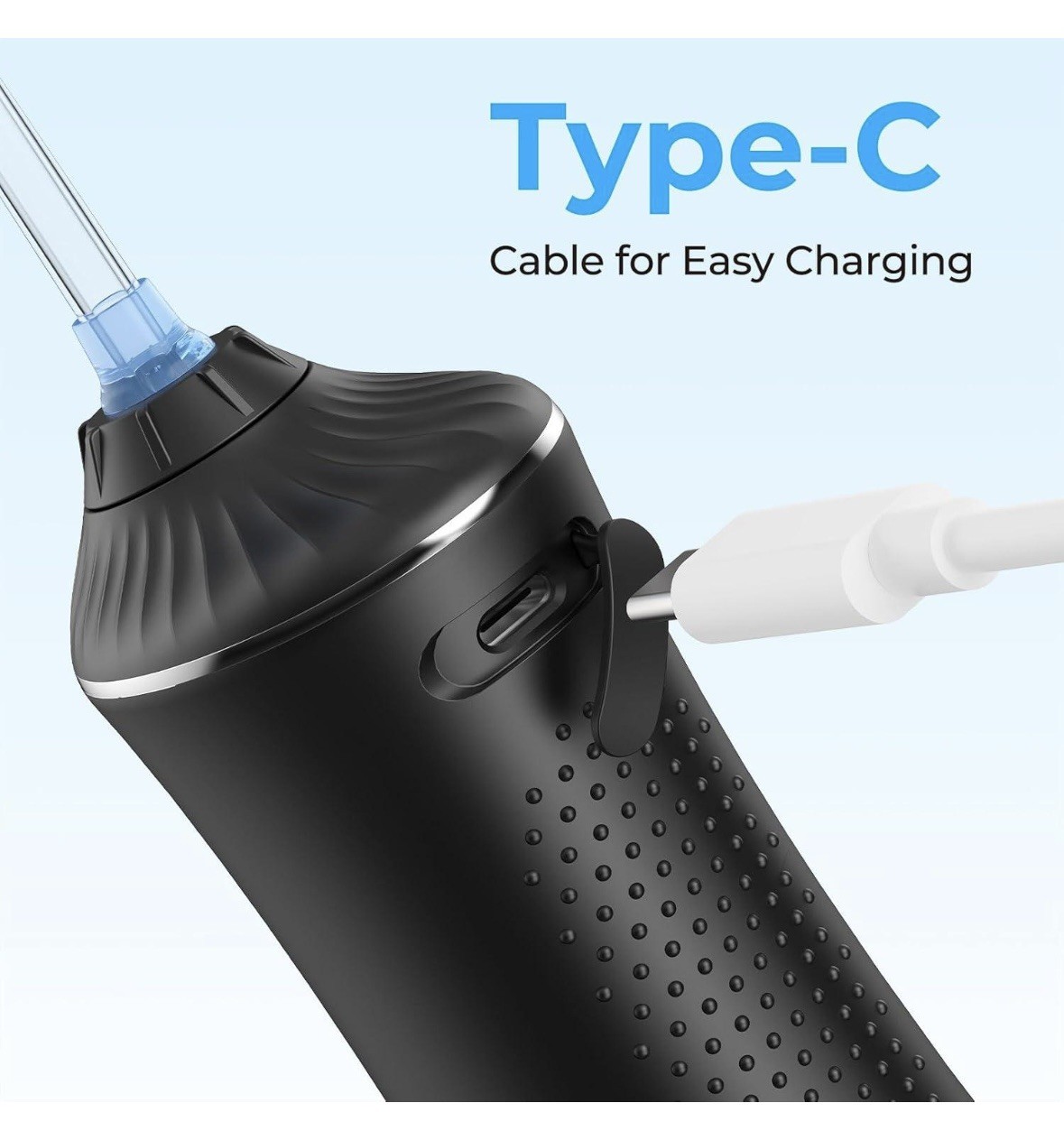 Cordless Rechargeable Water Dental Flosser Oral Irrigator with 5 Modes & 5 Tips