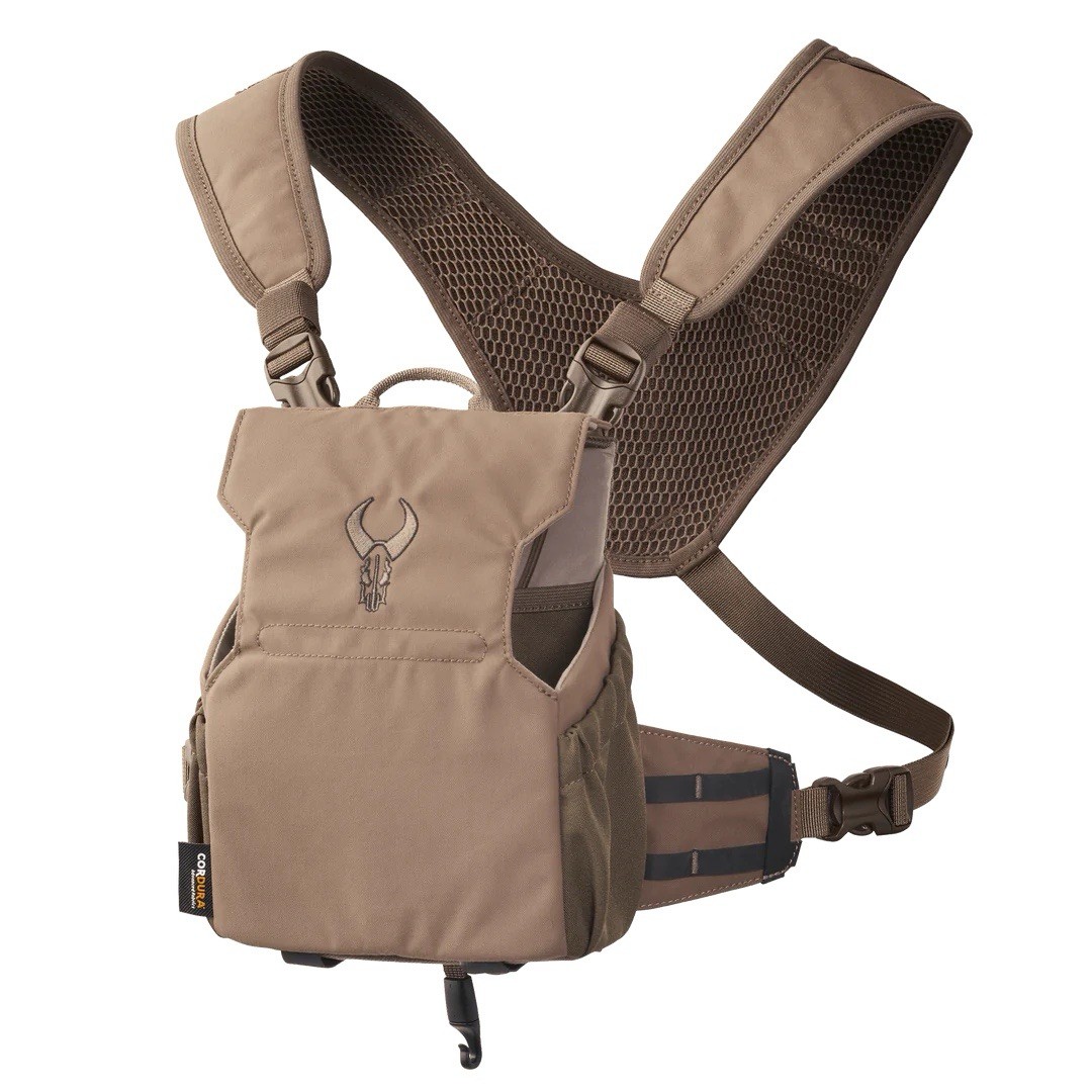 Badlands Bino AXS Binoculars Chest Harness Case - Mud (Tan) - MEDIUM