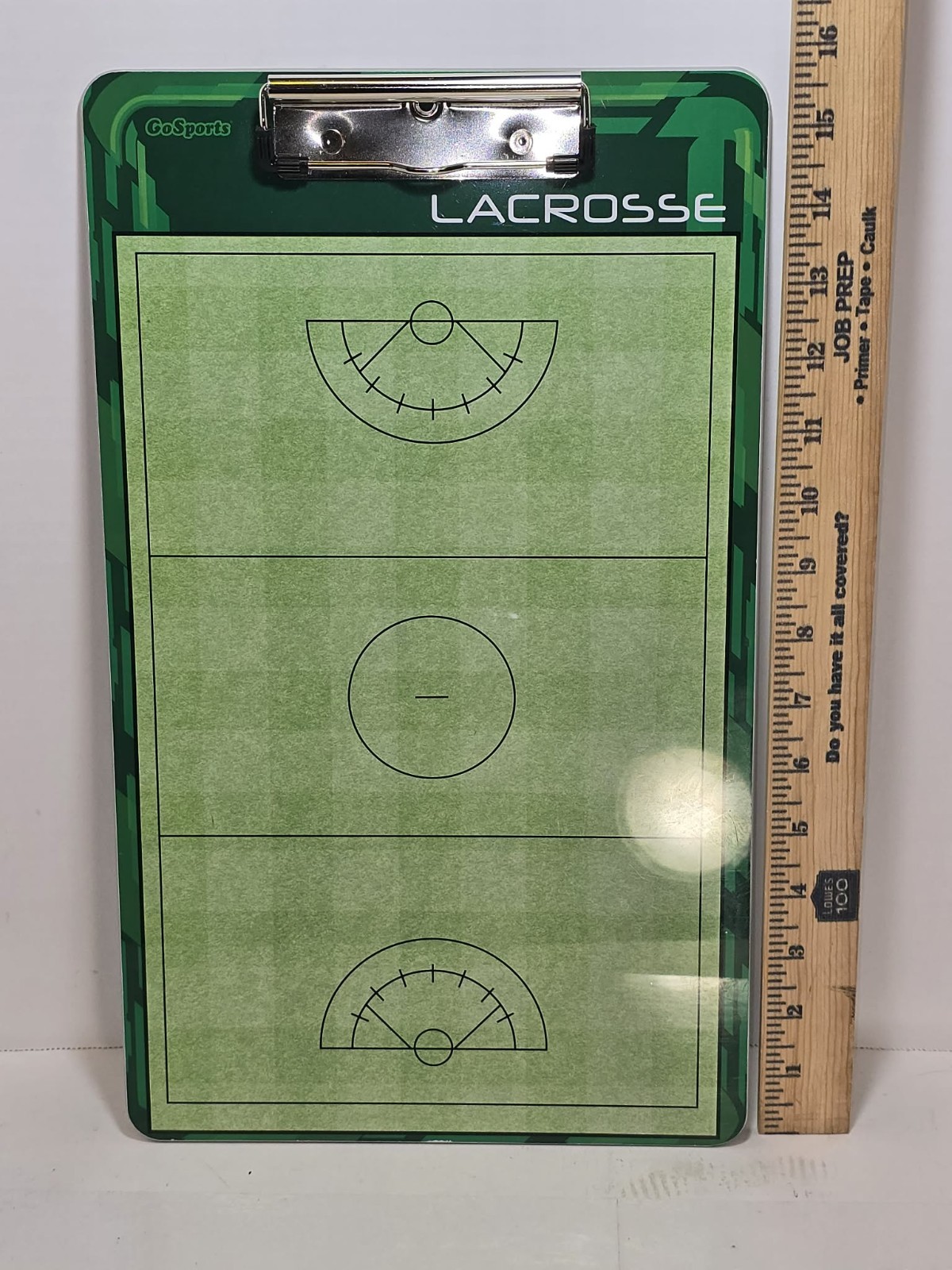 GoSports Lacrosse Coaching Clipboard Double-Sided Strategy Board EUC