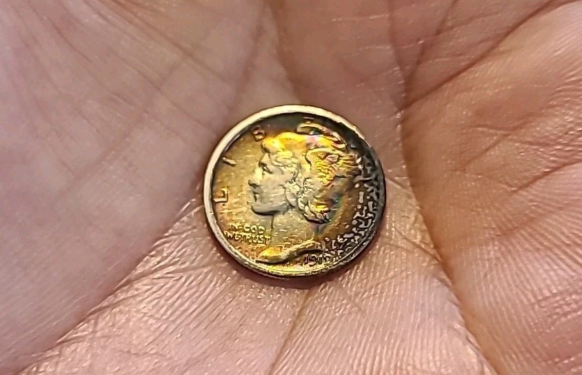 1919 P MERCURY DIME F+/XF BEAUTIFUL TONE