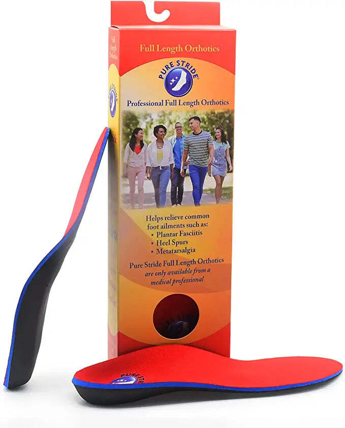 PURE STRIDE Full Length Orthotics Inserts Arch Support New All Sizes