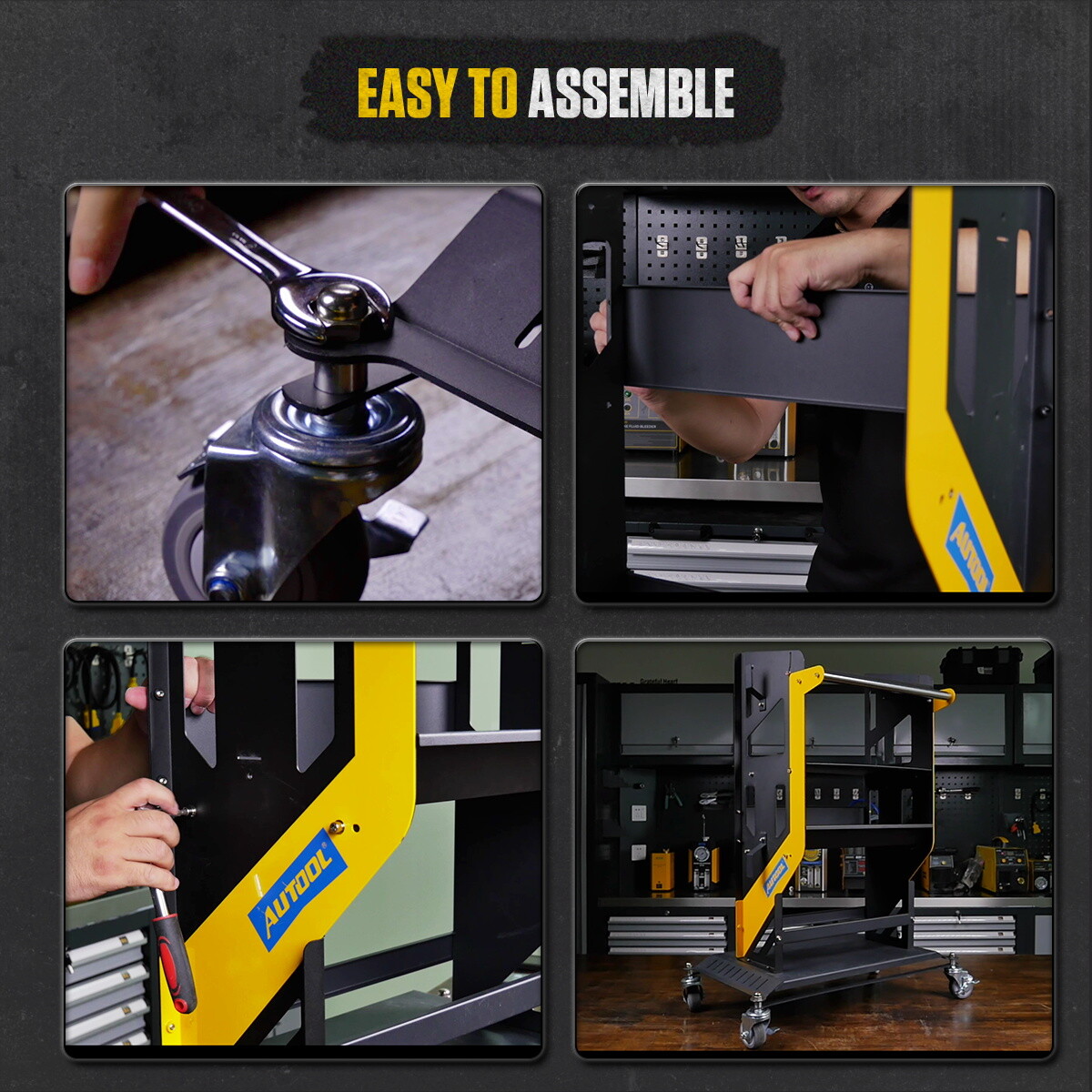 Car Sevice Tool Cart Mechanic Garage Multi-layer Storage Rolling Utility Cart