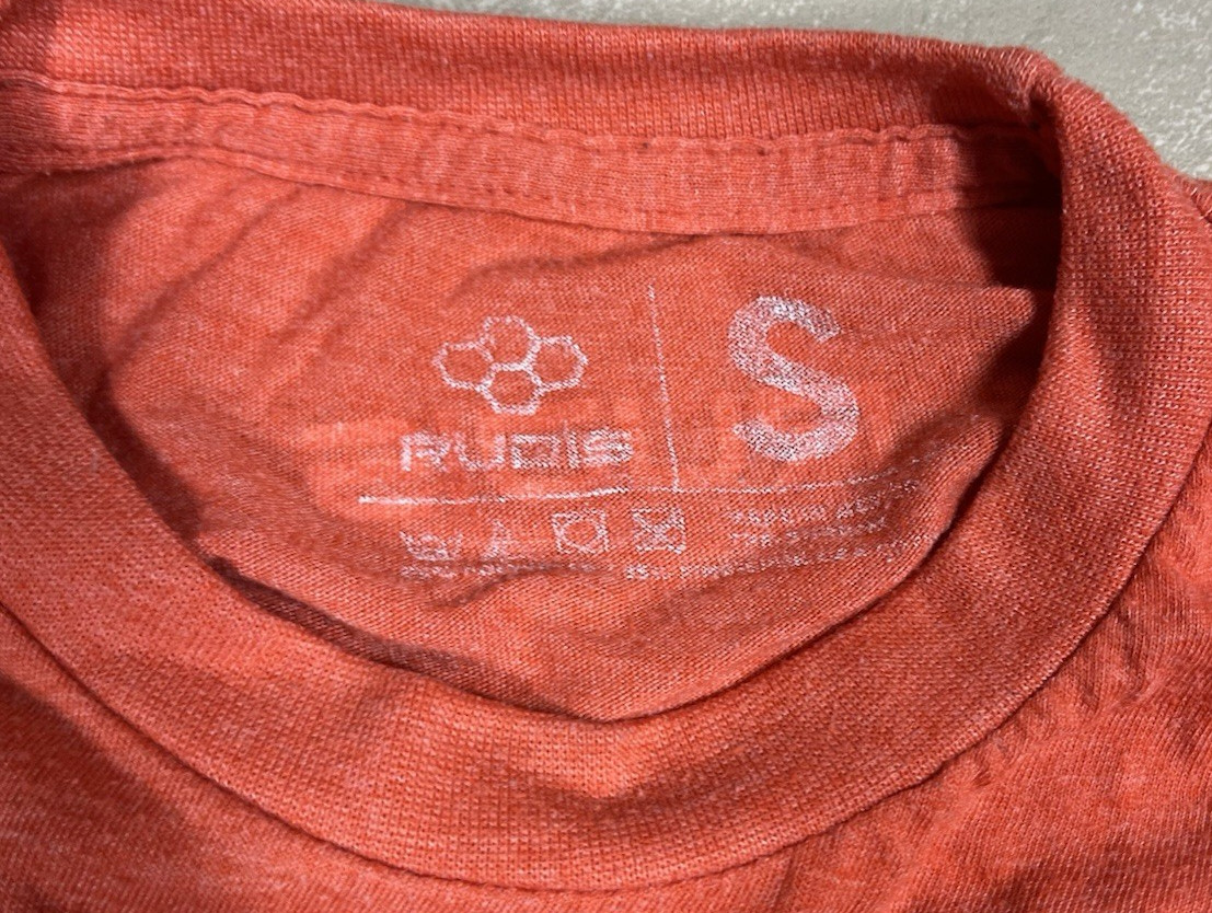 Rudis Illinois Illini Heather Orange Wrestling Shirt Size Small 1326