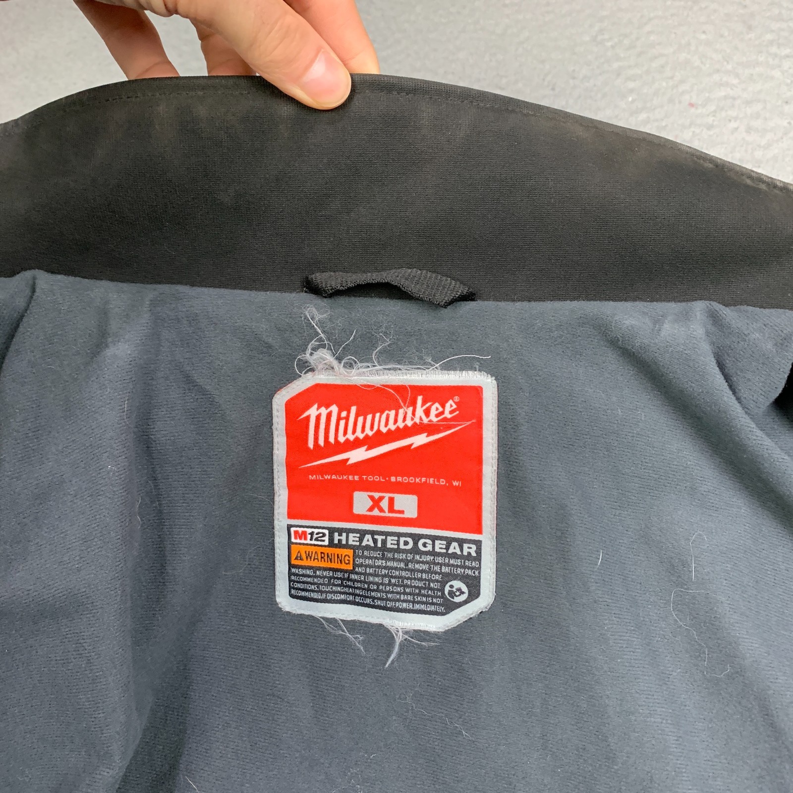 Milwaukee M12 Heated Jacket Mens XL Black Toughshell (No Battery)