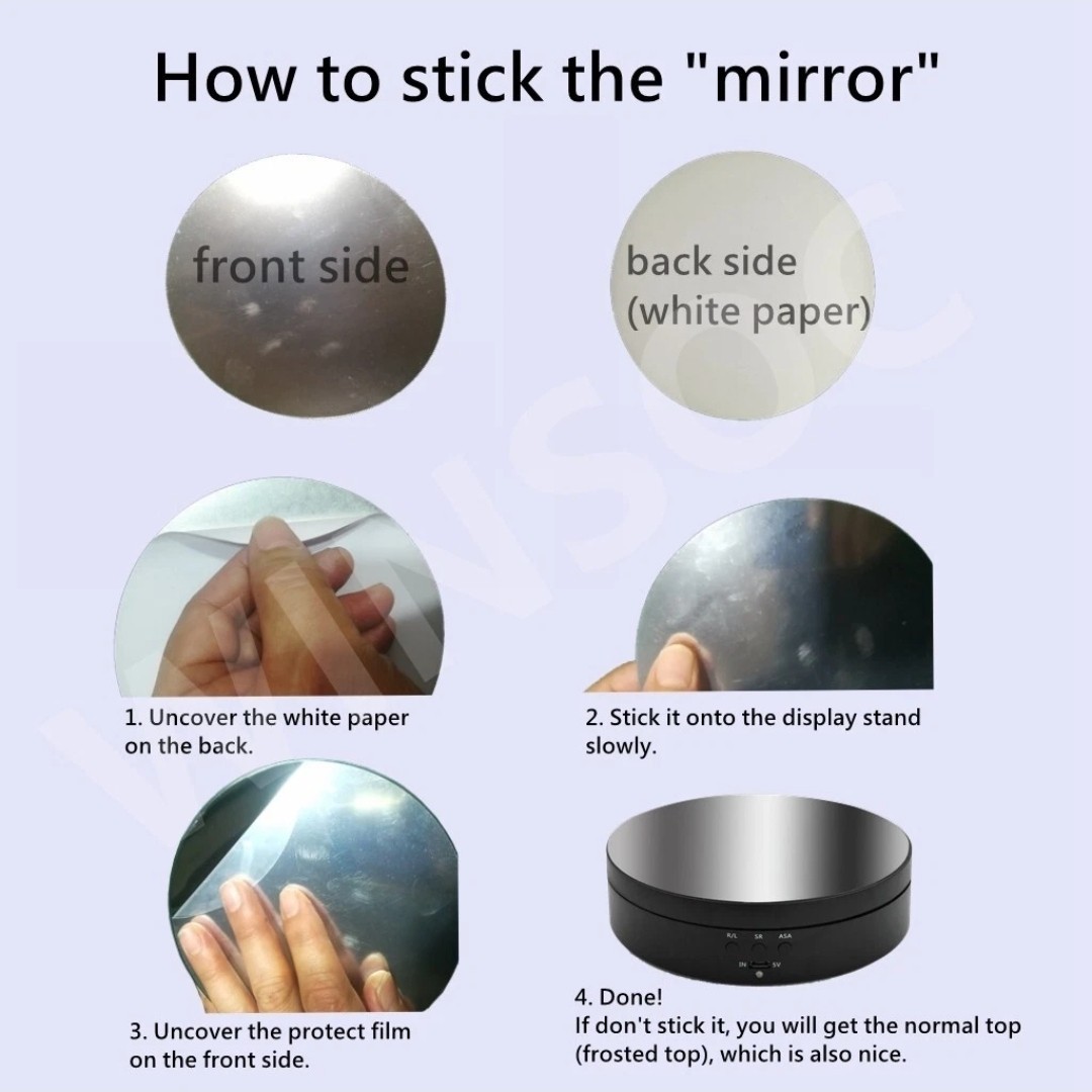 Rotating Display Stand for 10KGS 360 Jewelry turntable action figure stand