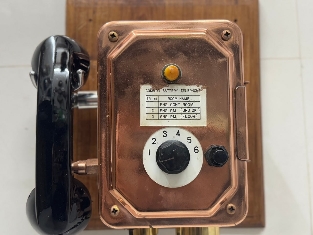 Authentic Vintage Aluminum Ship Salvage Telephone – Wall Mount | Tokyo Japan