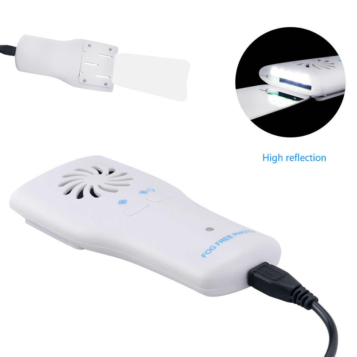 Dental Mirror Automatic Anti-fog Mirrors Oral Photography Reflector