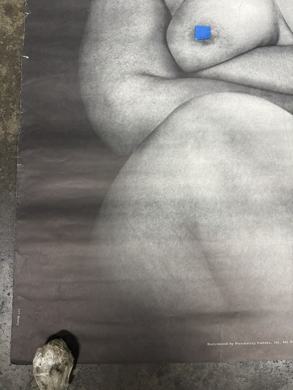 Heavy Thick girl 1970 Grafika Hot vintage poster C2589