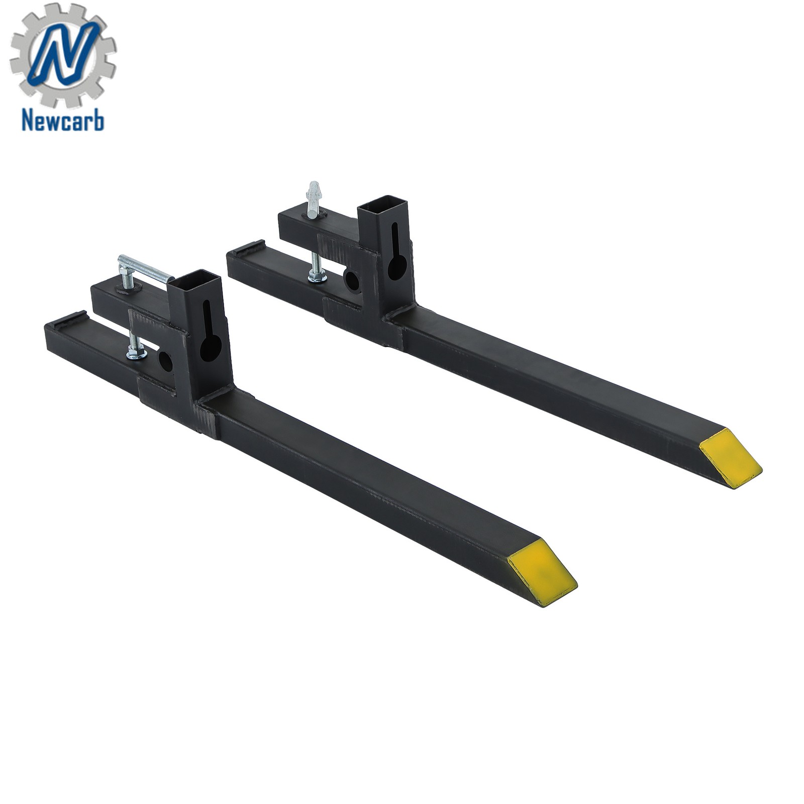 2000 Lbs 43" Clamp On Loader Bucket Forks Tractor Skid Steer Pallet Forks