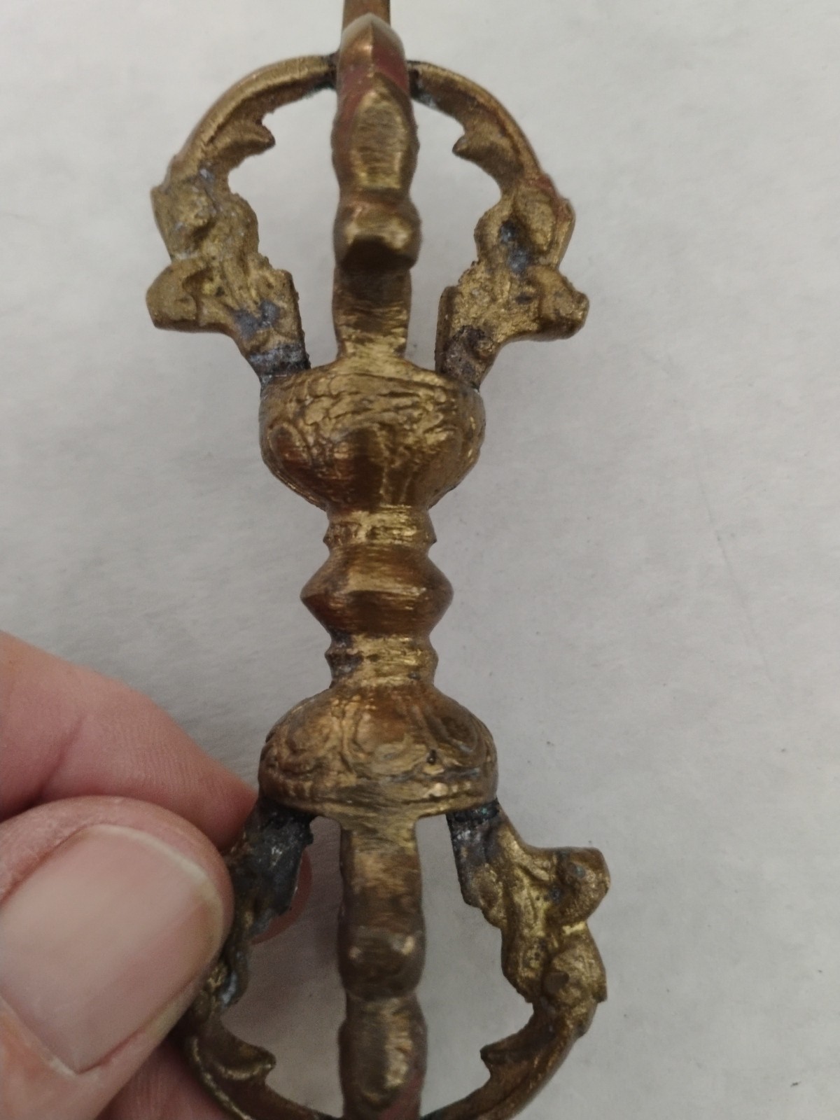 Antique Tibetan Bronze Dorje / Vajra c. 1890