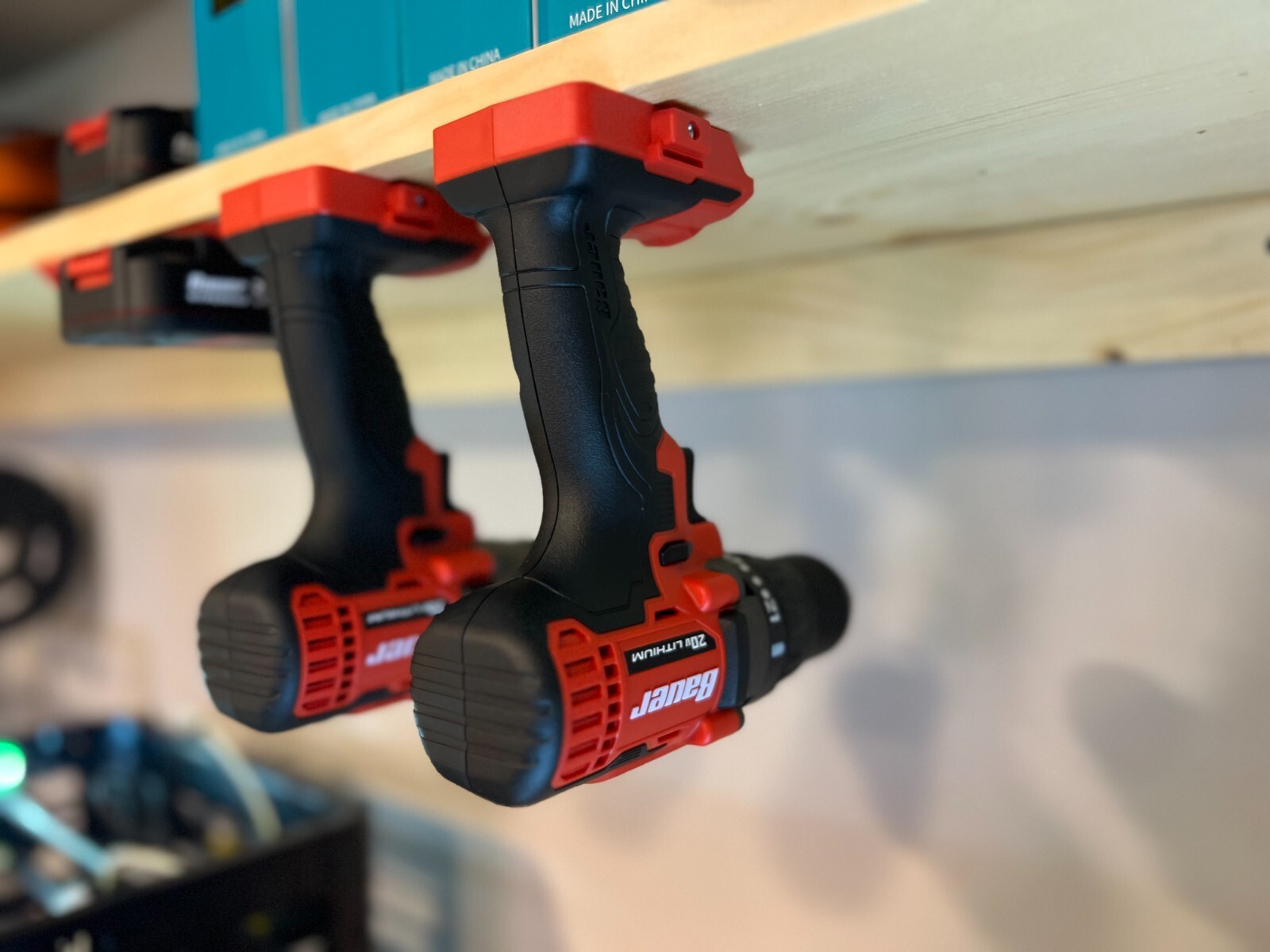 Bauer 20v COMBO Pack Battery and Tool Mount/Hangers/Holders