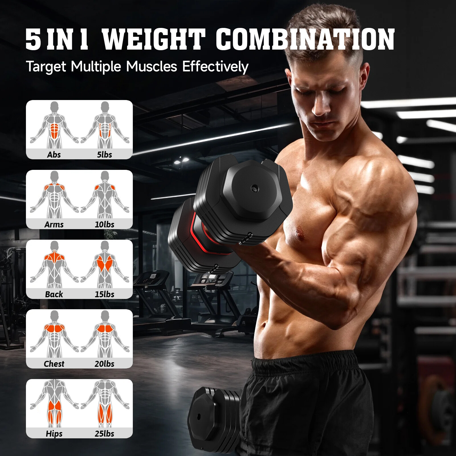 Adjustable Dumbbells Set Home Weight Dumbbells Set Exercise Equipment Set Of 2