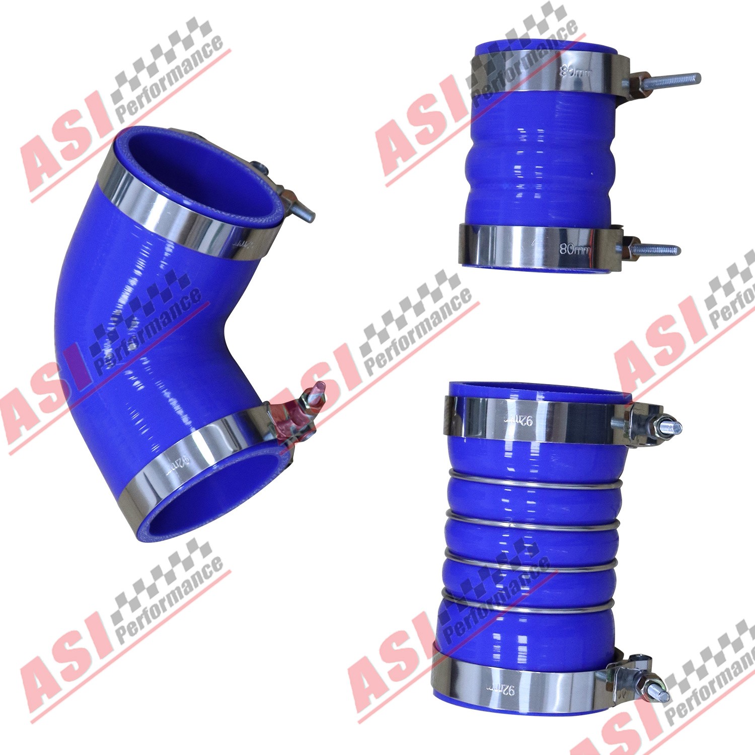 Silicone Hose W/ Stainless Clamps Kit For 2006-2010 08 GM 6.6L LBZ LMM Duramax