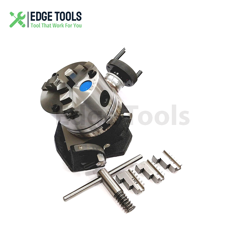 4" Inch Tilting Rotary Table With 100 mm Self Centering Chuck And Backplate USA