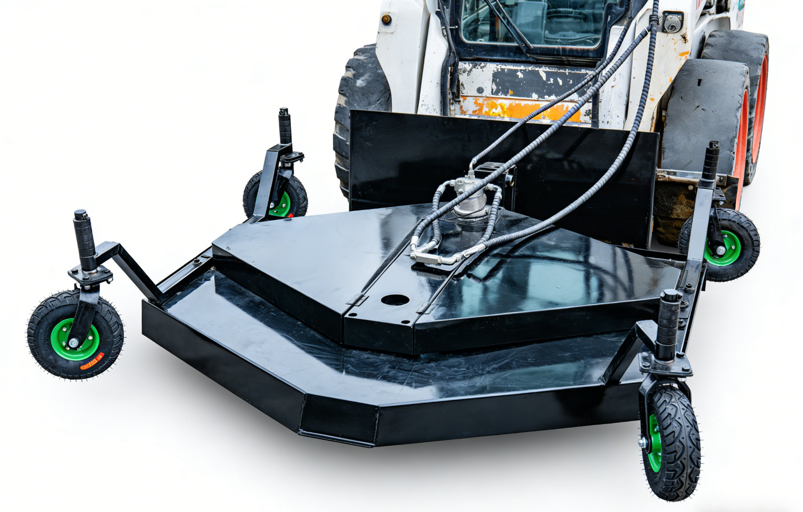 Finish Mower Attachment Fit BobCat Skid Steer 3 Blades Heavy Duty Finish Mower